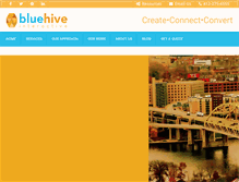Tablet Screenshot of bluehiveinteractive.com